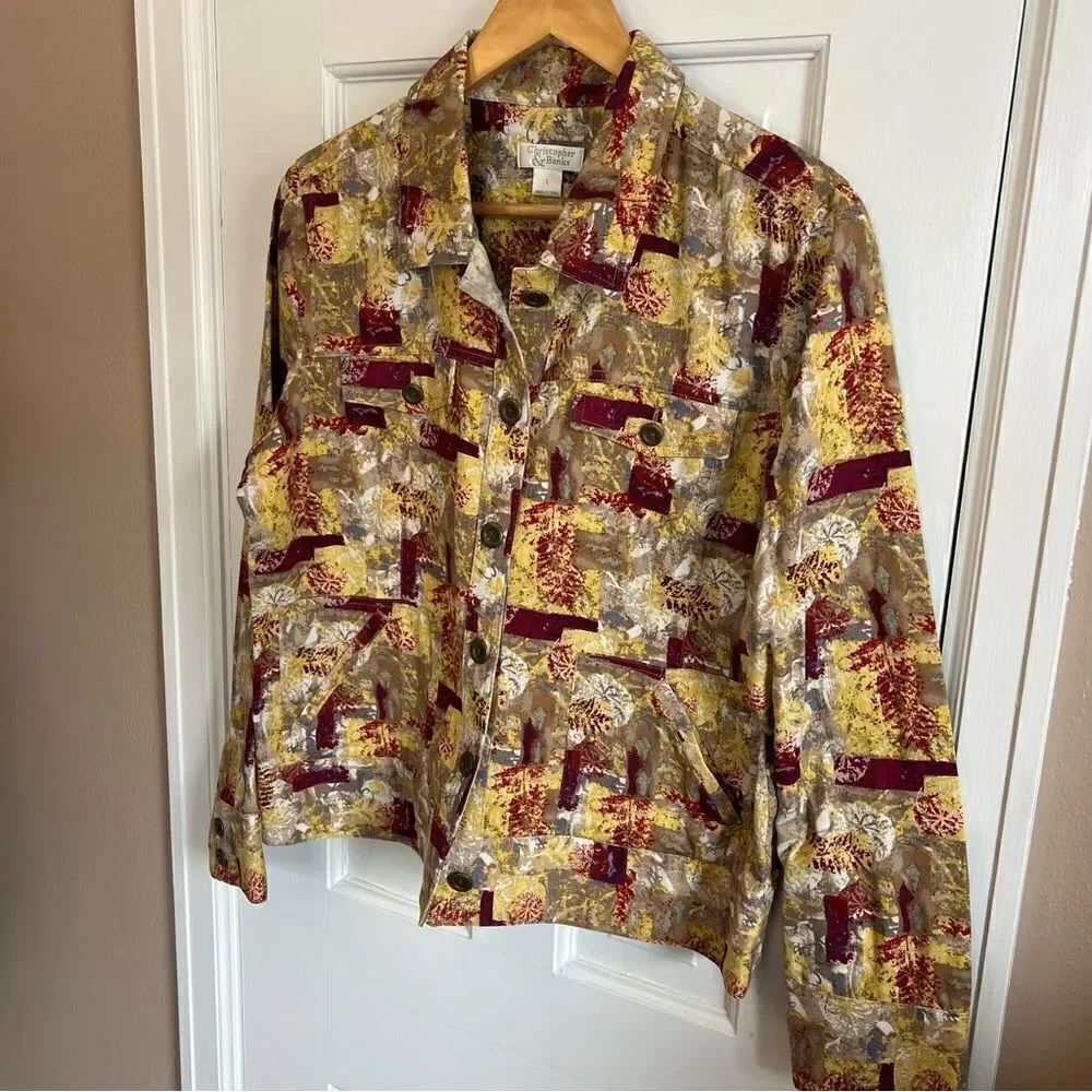 Christopher & Banks Multicolor Jacket L - Picture 5 of 8